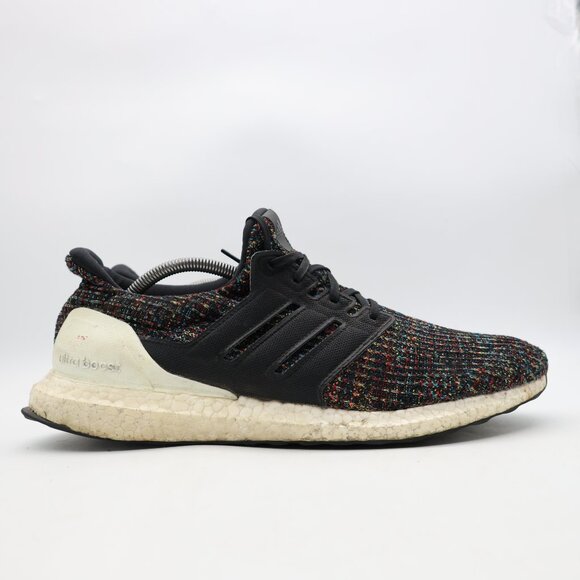 Adidas UltraBoost 4.0 Black Multicolor Men's Size 12 Running Athletic Sneakers - Picture 1 of 13